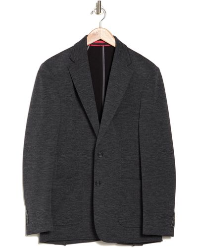 Lucky Brand Mélange Knit Sport Coat - Black