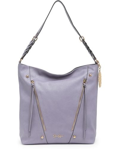 Jessica Simpson Emma Faux Leather Hobo Bag - Purple