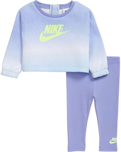 Nike Logo Graphic Sweatshirt & leggings Set - Blue