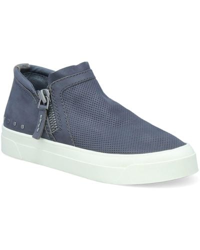 Miz Mooz Arret Side Zip Platform Sneaker - Blue