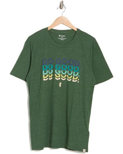 COTOPAXI Do Good Repeat Organic Cotton Blend Graphic Tee - Green