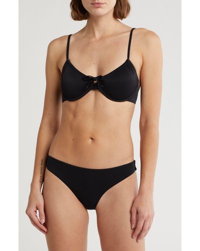 Nicole Miller Balconette Two-piece Bikini Swimsuit - Black