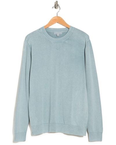 Barefoot Dreams Sunbleach Crewneck Sweater In Washed Denim At Nordstrom Rack - Blue