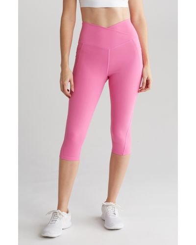 Gottex V-waist Capri Leggings - Pink