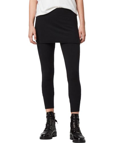 AllSaints Raffi Skirted leggings - Black