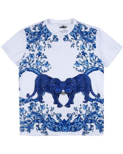 Xray Jeans Flower Leopard Graphic T-shirt - White