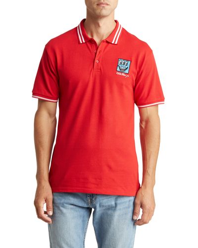 Reason Keith Haring Happy Face Polo - Red