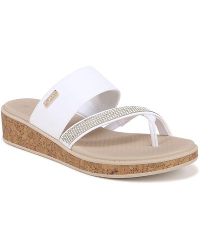 Bzees Bora Bright Slide Sandal - White