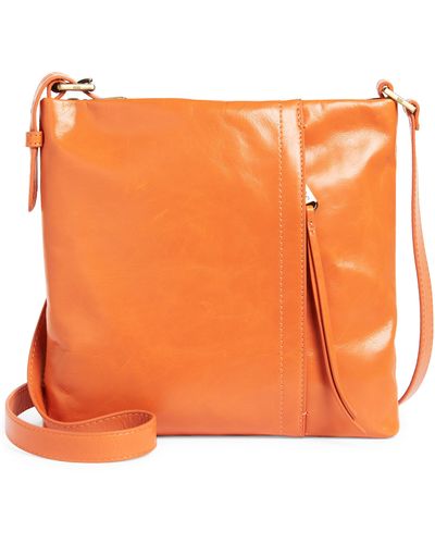 Hobo International Leather Crossbody Bag - Orange