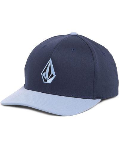 Volcom Full Stone Flexfit Fitted Baseball Cap - Blue