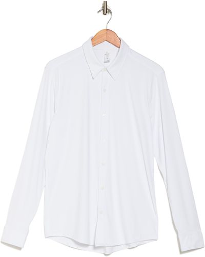 90 Degrees Phoenix Ultimate Performance Button-up Shirt - White
