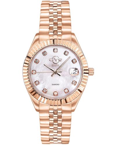 Gv2 Naples Swiss Diamond Watch - Pink