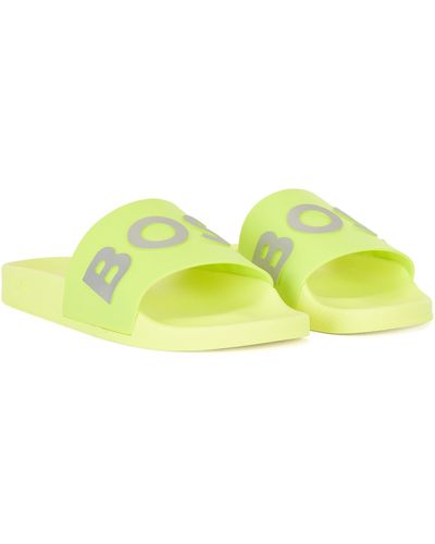 BOSS Bay Slide Sandal - Yellow
