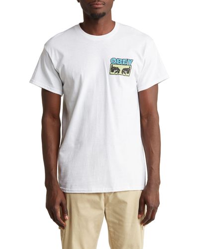 Obey Stone Henge Short Sleeve T-shirt - White
