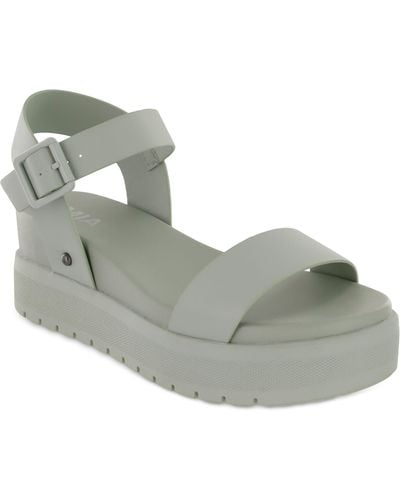 MIA Kayci Platform Sandal - Gray