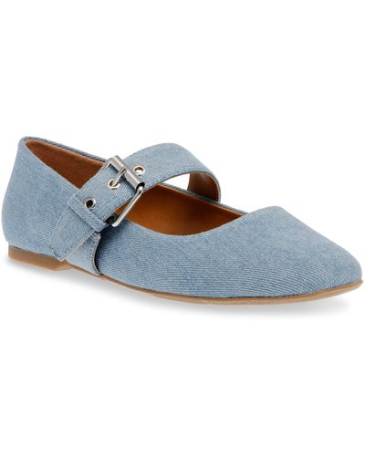 DV by Dolce Vita Mellie Mary Jane Flat - Blue