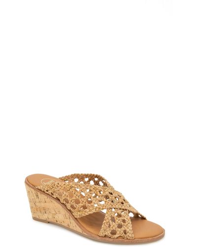 Andre Assous Bryana Wedge Sandal - Natural