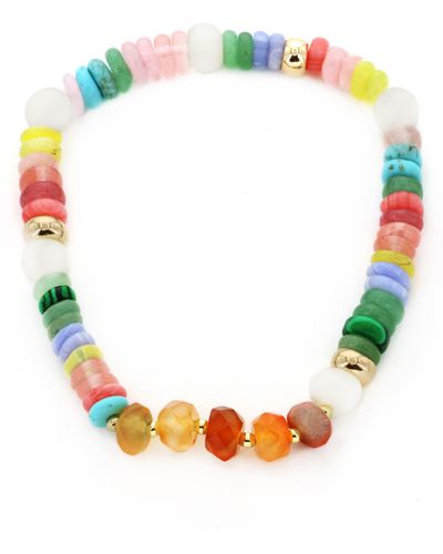 Panacea Stretch Stone Bead Bracelet - Multicolor