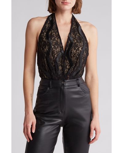 Vici Collection Sidonie Lace Bodysuit - Black
