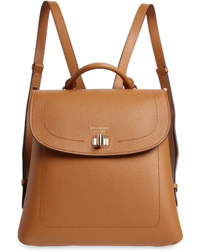 Kate Spade Medium Essential Leather Backpack - Brown