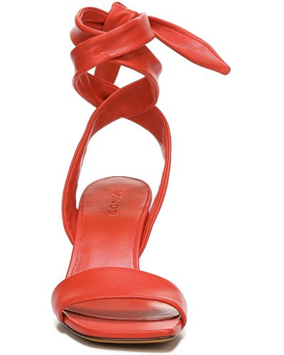 Vince Anais Ankle Tie Sandal - Red