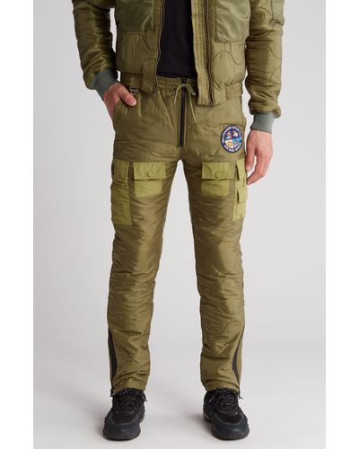 BBCICECREAM Surreal Exposed Zipper Cargo Pants - Green