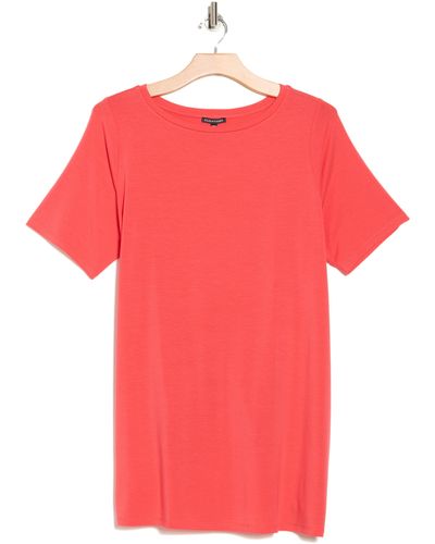 Eileen Fisher Bateau Neck Tunic - Red