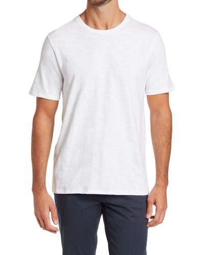 Vince Short Sleeve Slub Crewneck T-shirt - White