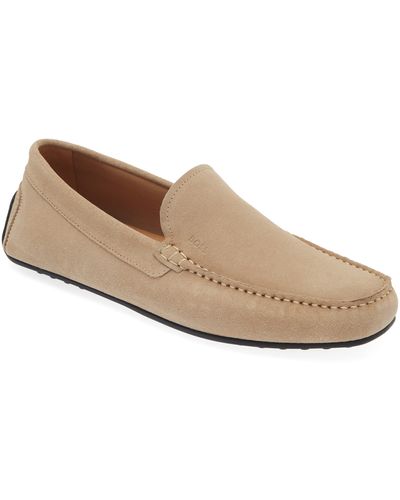 BOSS Grady Driving Loafer - Natural