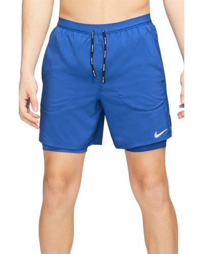 Nike Flex Stride Performance Athletic Shorts - Blue