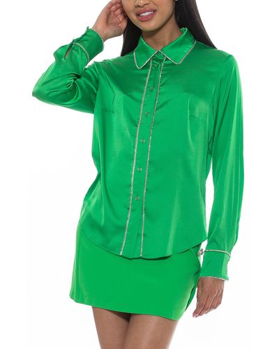 Green Alexia Admor Tops for Women | Lyst