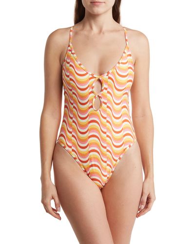 L*Space Clover One-piece Swimsuit - Orange