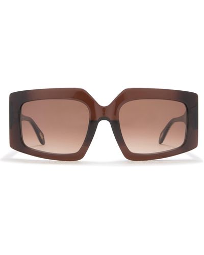 Just Cavalli 54mm Square Sunglasses - Brown