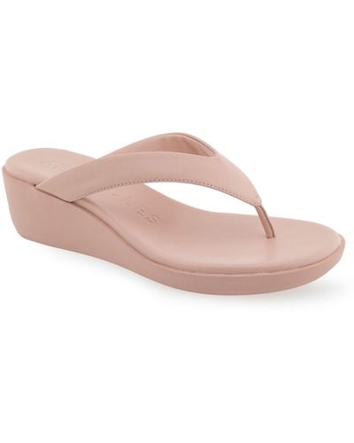 Aerosoles Isha Wedge Flip Flop Sandal - Pink