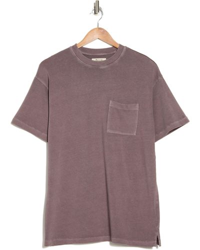 Madewell Garment-dyed Oversize Cotton Pocket T-shirt - Purple