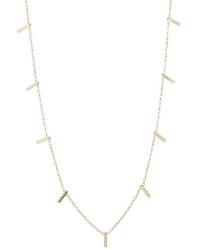 Adornia 14k Gold Plated Bar Necklace - Yellow