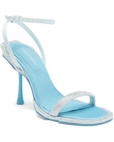 Jonathan Simkhai Crystal Strap Sandal - Blue