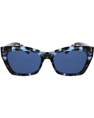 BCBGMAXAZRIA 37mm Chunky Catty Square Sunglasses - Blue