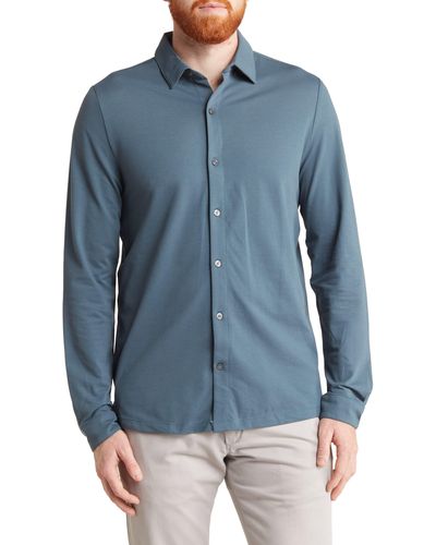 Robert Barakett Ivesta Regular Fit Button-up Shirt - Blue