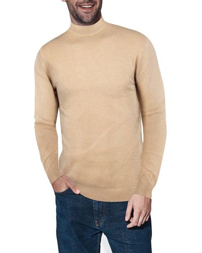 Xray Jeans Core Mock Neck Knit Sweater - Natural