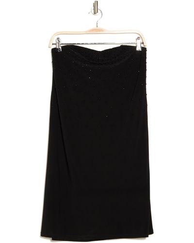 Marina Strapless Sheath Dress - Black