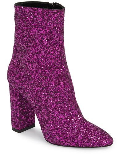 Saint Laurent Ankle Boots - Purple