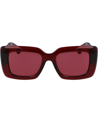 Lanvin Babe 52mm Square Sunglasses - Red