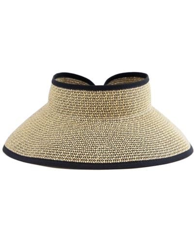 San Diego Hat Packable Straw Visor - Natural