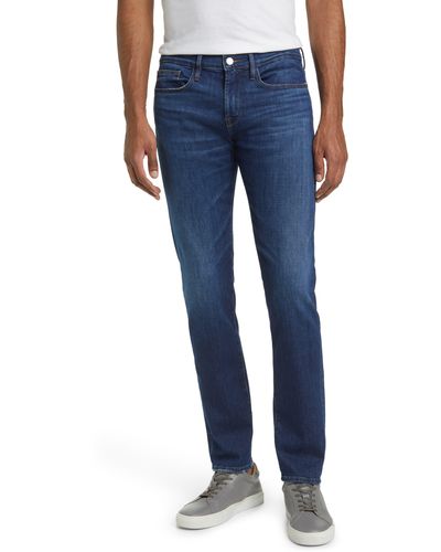FRAME L'homme Slim Fit Degradable Stretch Organic Cotton Jeans - Blue