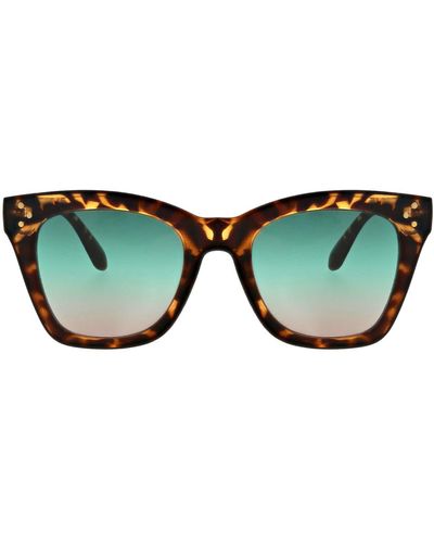BCBGMAXAZRIA 50mm Oversize Peaked Square Sunglasses - Green