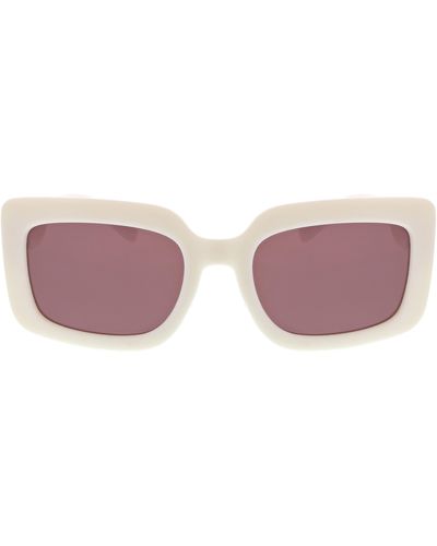 Hurley 54mm Square Polarized Sunglasses - Pink