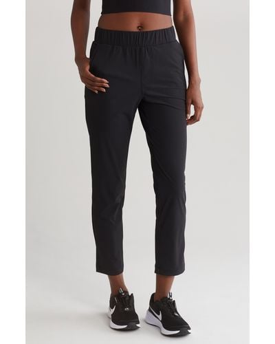 90 Degrees Warp X Tapered Ankle Pants - Black