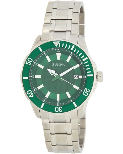 Bulova Classic Sport Water Resistant Bracelet Watch - Green