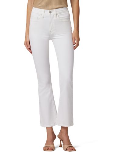 Hudson Jeans Barbara High Waist Bootcut Crop Jeans - White
